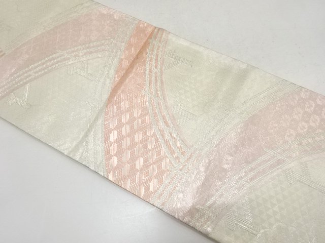 JAPANESE KIMONO / ZENTSU FUKURO OBI / CHIKUEN HAKATA / SAGANISHIKI / WOVEN BRIDGE